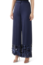 Dreamy Sequin Trim Trousers