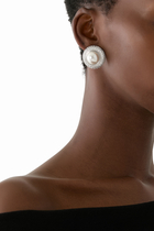 Small Crystal Pearl Earrings