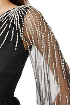 Embellished One Shoulder Gown