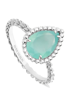 Serpent Boheme S Motif Ring, 18k White Gold