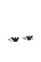 Two-Tone Stainless Steel Cufflinks