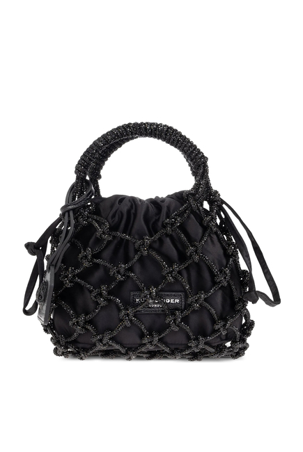 Small Macrame Crystal Bag