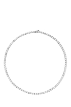 Sophie Necklace, Sterling Silver & Cubic Zirconia