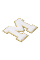 Kids 3" Chenille Sparkle ‘M’ Letter Patch