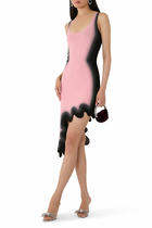 Aster Reversible Wavy Asymmetric Dress