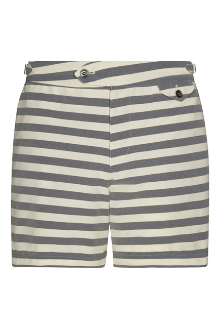 Seersucker Stripe Swim Shorts
