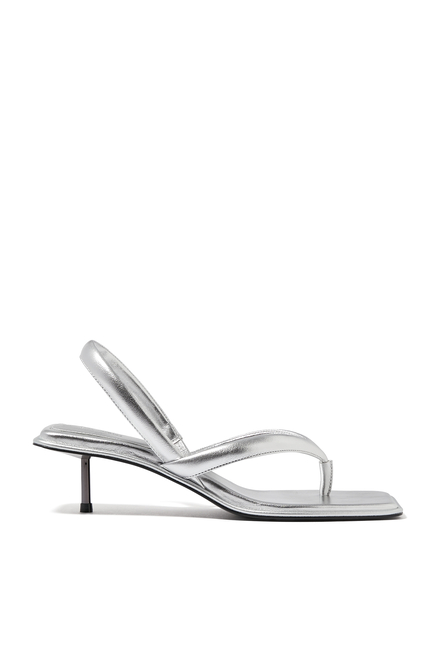 Slingback Thong Heels 40