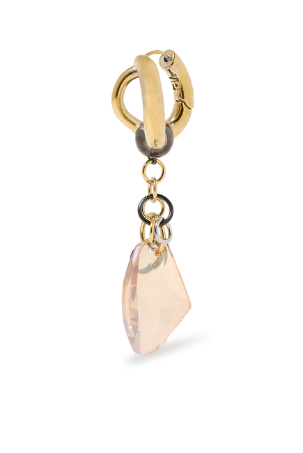 Dione Two-Tone Crystal Chandelier Drop Earrings