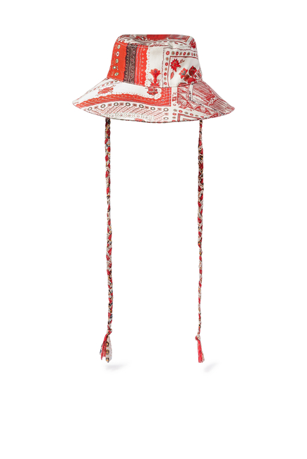Delya Bandana Printed Cotton Bucket Hat