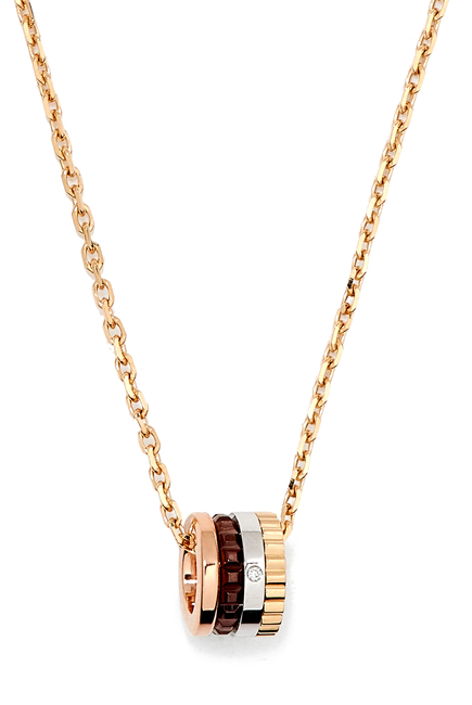 Quatre Classique Pendant with Diamond in 18kt Gold