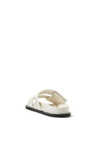 Quilted Leather Slides