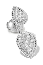 Serpent Bohème Double Motif Single Stud Earring, paved with Diamonds