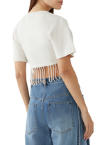 Cropped Embellished Top