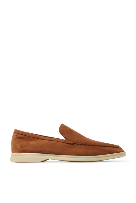 Nappa Leather Slip On Loafers