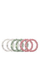 Pure Silk Skinny Scrunchie, Set of 6