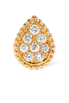 Serpent Bohème Double Motif Diamond Single Stud Earring
