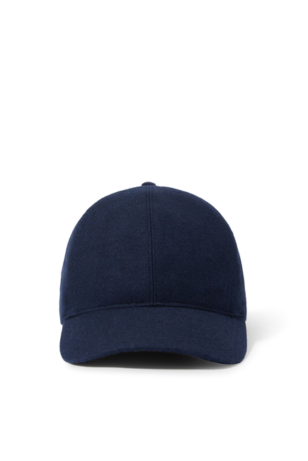  Wool-Blend Herringbone Ball Cap