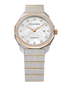 Mariner SL Watch, Stainless Steel, Sapphire Crystal, 18k Rose Gold & Diamonds