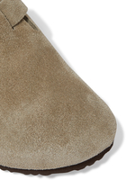 Kids Boston Suede Clogs