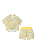 Kids Printed Shirt and Shorts Set