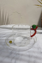 Coffee Cup with Saucer Apple