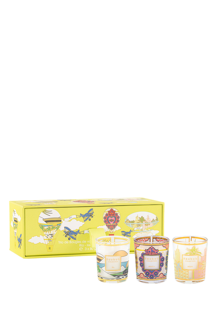 Trio Travel Candles My First Baobab Trio Rio-Mexico-Miami