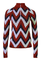 Chevron 1/4-Zip Base Layer Top