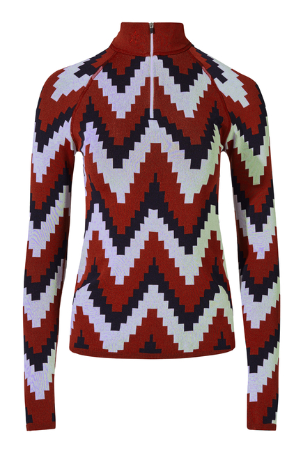 Chevron 1/4-Zip Base Layer Top