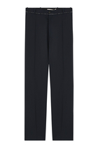 Tropical Wool Cropped Pants
