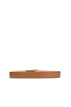 Diamond Clasp Leather Belt