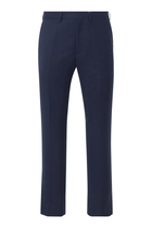 Gregory Mid-Rise Wool Chino Trousers