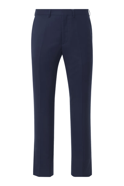 Gregory Mid-Rise Wool Chino Trousers