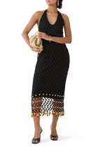 Reis Macrame Maxi Dress