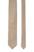 Solid Silk Linen Cotton Tie