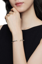 Classic Cable Bracelet, 18K Yellow Gold with Sterling Silver & Pearls