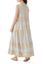 Embroidered Midi Dress