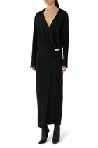 Long Sleeves Midi Dress