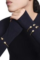 Serpent Bohème XS motif stud earrings, paved with diamonds, in yellow gold