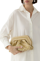 Tia Lace Bamboo Clutch Bag
