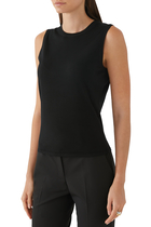 Merino Wool Cropped Cardigan