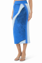 Sophie Cherry Print Midi Skirt