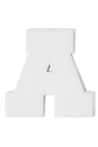 Kids Chenille Sparkle Letter A Patch