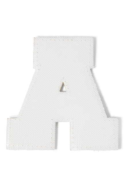 Kids Chenille Sparkle Letter A Patch