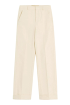 Cuffed Cotton Canvas Pants