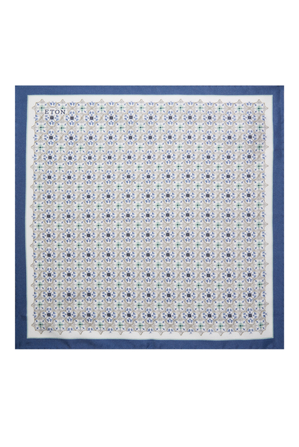 Medallion Silk Pocket Square