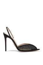 Katy Slingback Mesh Glitz 105 Sandals