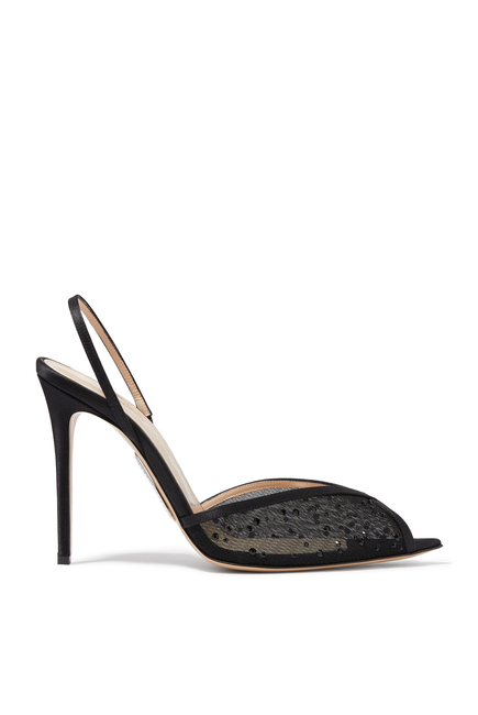 Katy Slingback Mesh Glitz 105 Sandals