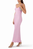 Akiya Satin Maxi Dress