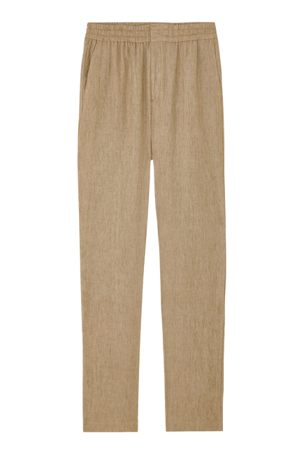 Linen Drawstring Trousers