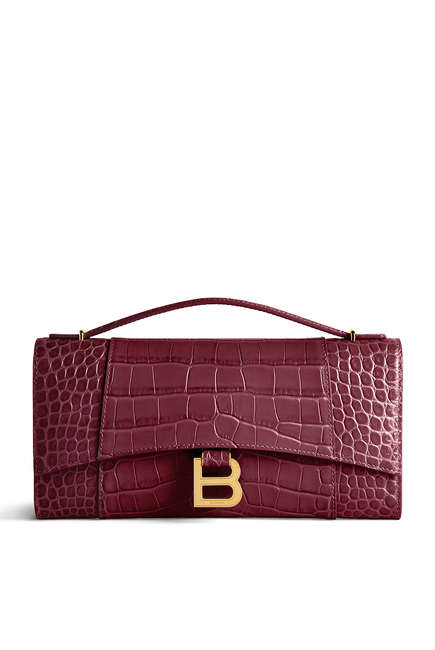 Small Hourglass Top-Handle Bag